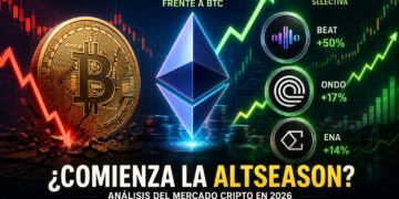 ¿Comienza la altseason? Ethereum gana terreno mientras Bitcoin pierde soportes