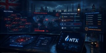 HTX rota billeteras tras las sanciones británicas Según TRM Labs